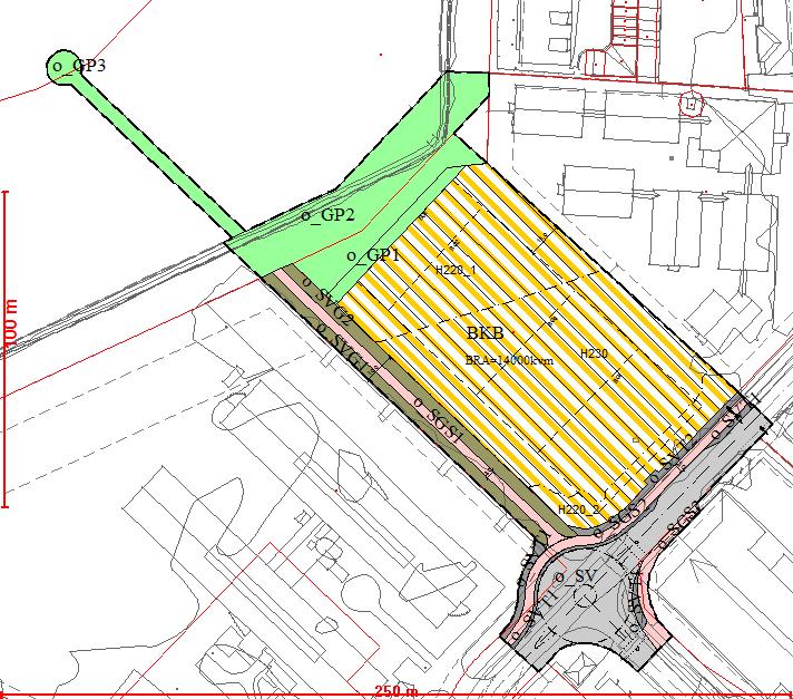 Beskrivelse av planen/tiltaket Figur 4 Plankart Formål Hensikten med plan 2162 var å tilføye formålet bolig til byggeområde som i plan 2128 var regulert til hotell/tjenesteyting/kontor.