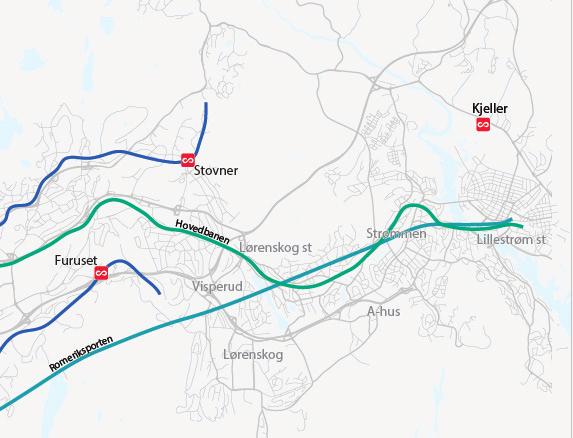 MÅL Innsatsområdet på Nedre Romerike er definert i Regional plan for areal og transport i Oslo og Akershus (Akershus fylkeskommune og Oslo kommune 2016).