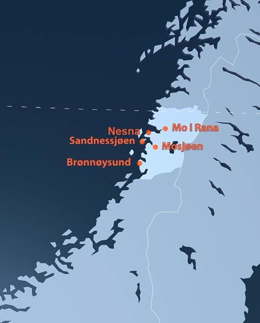 OGH et samlet og sterkere leverandørmiljø på Helgeland Det industrielle tyngdepunktet i nord Store naturressurser En av landets største eksportregioner Samlet årlig