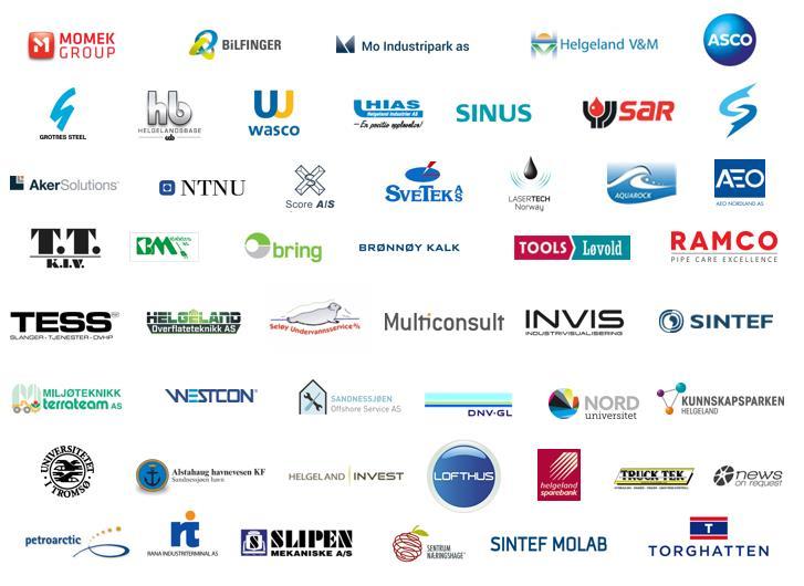 Olje- og gassklynge Helgeland 50 leverandørbedrifter og FoU-aktører Ca.