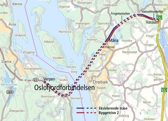 Riksveg 23 Oslofjordforbindelsen Byggetrinn 2 (OF2) Reguleringsplanen for Rv.23 - Oslofjordforbindelsen-byggetrinn 2, har PlanID 103-0200 og virkningsdato 6.2.2015.