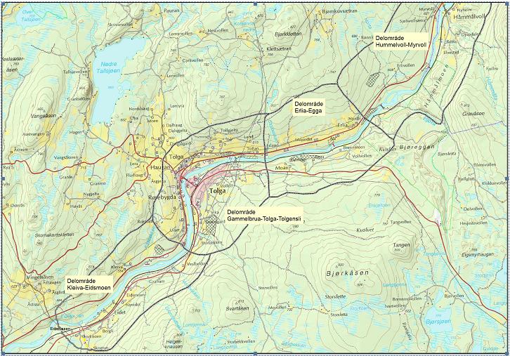 3.12.2 Dagens situasjon og verdivurdering Tolga og Os kommuner utgjør den øvre delen av Østerdalen.