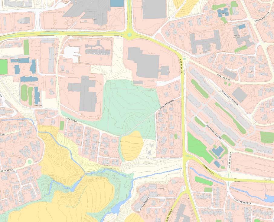 B. Kartlagte risikoområder og faresoner Kartmaterialet fra skredatlas.nve.no viser ingen kartlagte faresoner for verken flom eller kvikkleireskred, kfr. kartutsnitt i Figur 3.