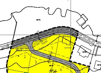 GJELDENDE PLANER for området Det er ikke utarbeidet reguleringsplan for området tidligere. Området grenser inn til en gjeldende reguleringsplan for boliger på 60/76 mfl.