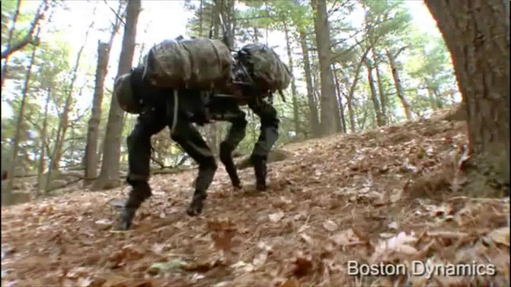 Roboteksempel: BigDog I Eksempel på datamaskin som ikke bare forhåndsprogrammert, men trent opp ved å utsette den for ulike typer situasjoner.