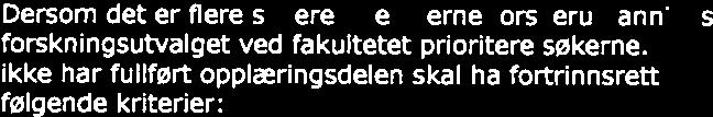 notat hvor han/hun reflekterer over læringsutbyttet fra de gjennomførte emnene og betydningen de har hatt for avhandlingsarbeidet.