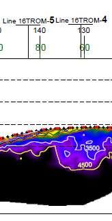 16TROM-3 16TROM-4 Illustrasjon: Krysningspunktet mellom Profil 3-4 beskrevet i denne rapporten illustrerer tolkningskonsekvensen av orienteringen av parallelle sprekker, som i prosjektområdet går på