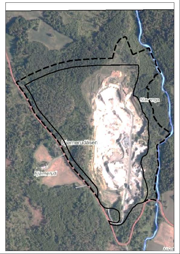 Planprogram Vestby pukkverk -høringsutgave 8 1.5 Innhold og avgrensning Forslag til uttaksområde som vist i figur nedenfor vil danne grunnlag for det videre planarbeidet.