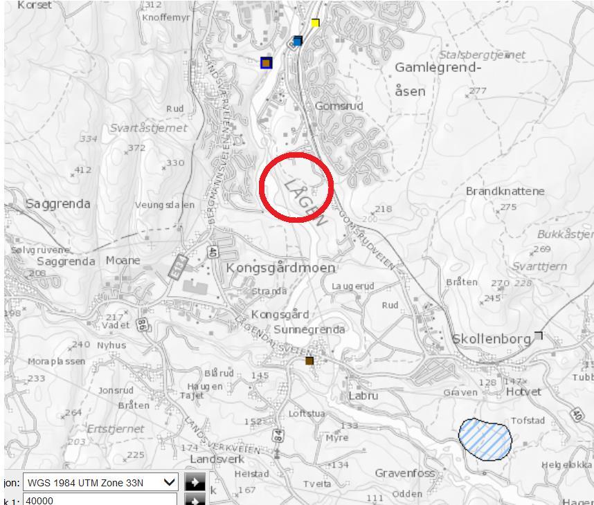 Den viser at nærmeste kvikkleiresone med lav faregrad ligger ca. 3 km unna.