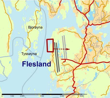 Illustrasjon fra høringsutkast planprogram, Ny godshavn i Bergensområdet 6.3 Kommuneplanens arealdel Hoveddelen av planforslaget er i kommuneplanen vist som offentlig formål.