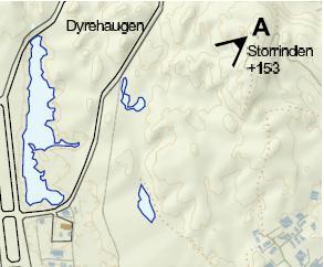 A) Ståsted Storrinden, 153 moh Dagens situasjon: Utsikten er storslagen over Raunefjorden og Sotra i vest.