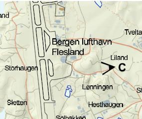 C) Ståsted Liland Dagens situasjon: Lilandshaugen til høyre i bildet er et verdifullt landskapselement i jordbrukslandskapet på Liland.