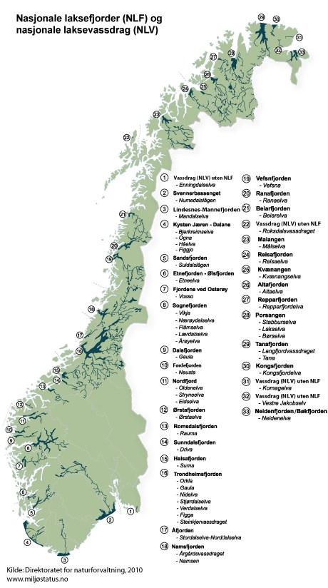 2) Vannregionmyndigheter - kart 7.