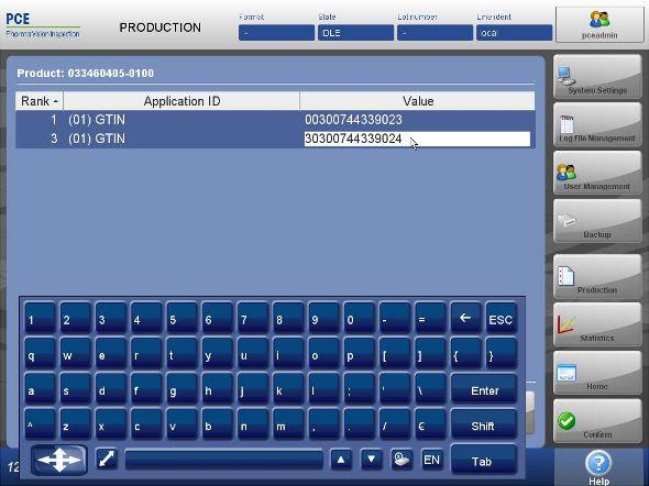 Velg igjen GTIN-produktfelt 13. Tilordne rang 3 14.