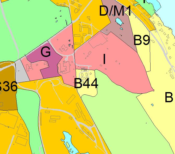 B44 Åsane Gnr 170, bnr 358, 362, 366, 367, 368, 369, 370, 372, 373, 374 Gnr 199, bnr 10 1:6000 Kort beskrivelse B44 er på 19 daa, og er bebygd med rekkehus. En del boliger er under oppføring.