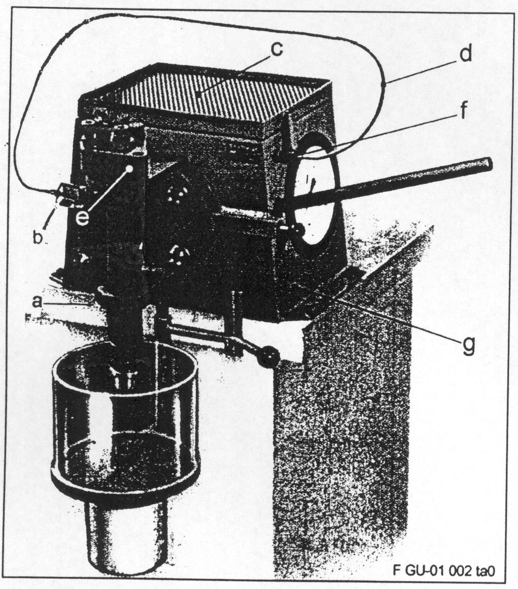 Basic test stand for fuel injection nozzle Basis prøvestand for