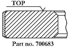 3,67215,1*&20%,1$7,21 'UDZQR Compression ring chromium plated asymmetric barrel shaped. ³723 PDUNLQJPXVW SRLQWXSZDUG 67(03(/5,1*.