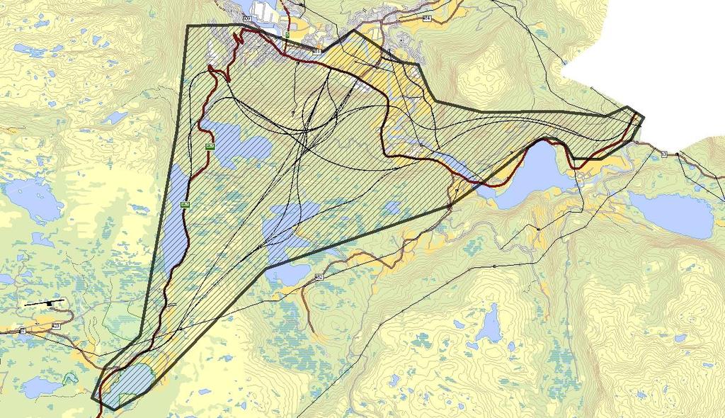 3 Metode og datagrunnlag 3.1 Avgrensing av influensområdet Influensområdet er enkelt sagt det området der tiltaket kan ha påverknad.