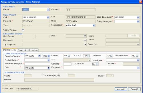 Figura 5.1.14-36 Selector de pacienti Pentru validarea operatiei, Utilizatorul apasa butonul de comanda.