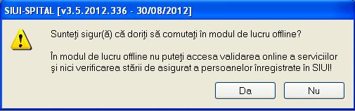 Figura 4-4 Trecerea semaforului in mod de lucru offline Pentru a ne da seama in ce fereastra suntem in momentul actual sau ce fereastra este activa in momentul respectiv, privim bara de titlu, unde