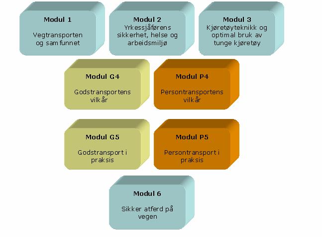 2. Innhold og oppbygging av grunnleggende utdanning 2.1 Modulbasert oppbygging Den grunnleggende utdanningen er bygget opp av moduler eleven må ha gjennomført.