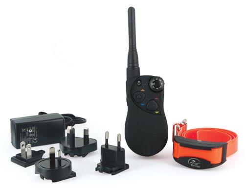 KOMPONENTER SLIK FUNGERER SYSTEMET SportDOG SportHunter SD-1525E Fjernstyrt dressurhalsbånd for flere hunder er bevist å være trygt, komfortabelt og effektivt for alle hunder over 3,6 kg.