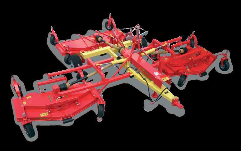 rotorpanneklipper XRM 40 70 Hk 5 rotorer Utkaster bak Justerbare svingende