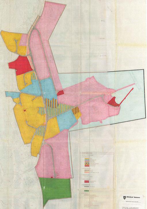 Stadfestede reguleringsplaner for nedre del av Storsteinnes Fig 3 Oversiktskart reguleringsplan Storsteinnes nedre Fig 3 viser stadfestet reguleringsplan for Storsteinnes nedre vedtatt i Balsfjord