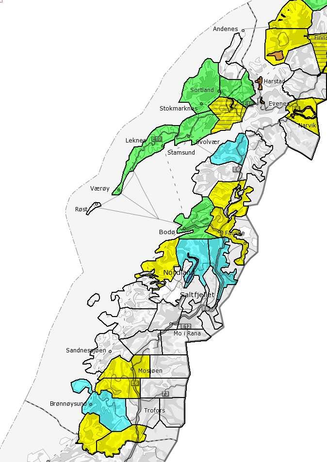 NASJONAL DETALJERT HØYDEMODELL (NDH) Skannet i 2016 Prioriteringer i