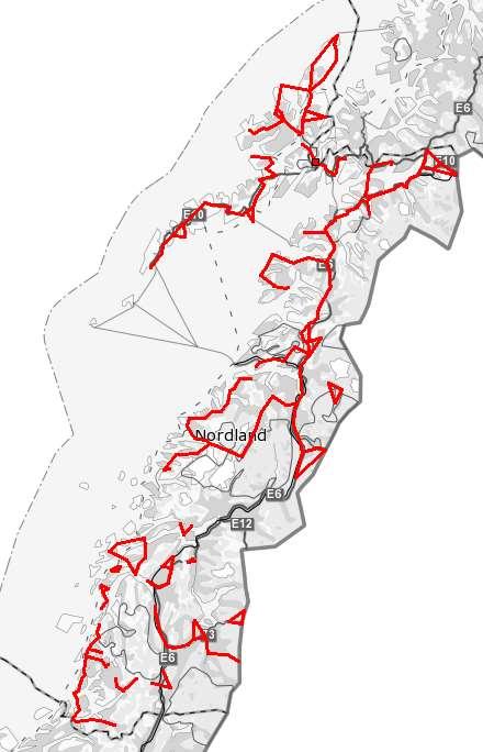 NN2000 Status Geoide Landmåling 440 Fastmerker synfart Ikke gjennomførbart uten hjelp fra kommunene GNSS vektormåling ferdigstilt høsten 2016 271 vektorer målt