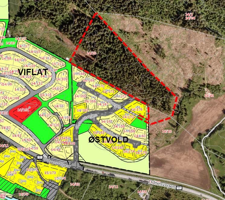 Figur 12: Gjeldende regulering (Gjøvik kommune)