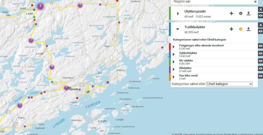 Selvbetjening Data i NVDB er