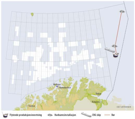 inkluderer kostnader for 10 brønner mill NOK Mill NOK per år 18 letebrønner, à 500 mill kr 9 000 Bunnfast brønnhodeplattform, inkl 1 bunnramme 35 000 1 000 2 bunnrammer til gassfunn, à 2500 mill kr 5