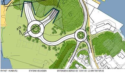 Forskjellen mellom alternativene ligger i traseen for Hundvågtunnelen, slik at i A1 går denne under Ullsnes i samme trase som A3, mens den i B1 har en sørligere trase under Engøy Sølyst Vågen.