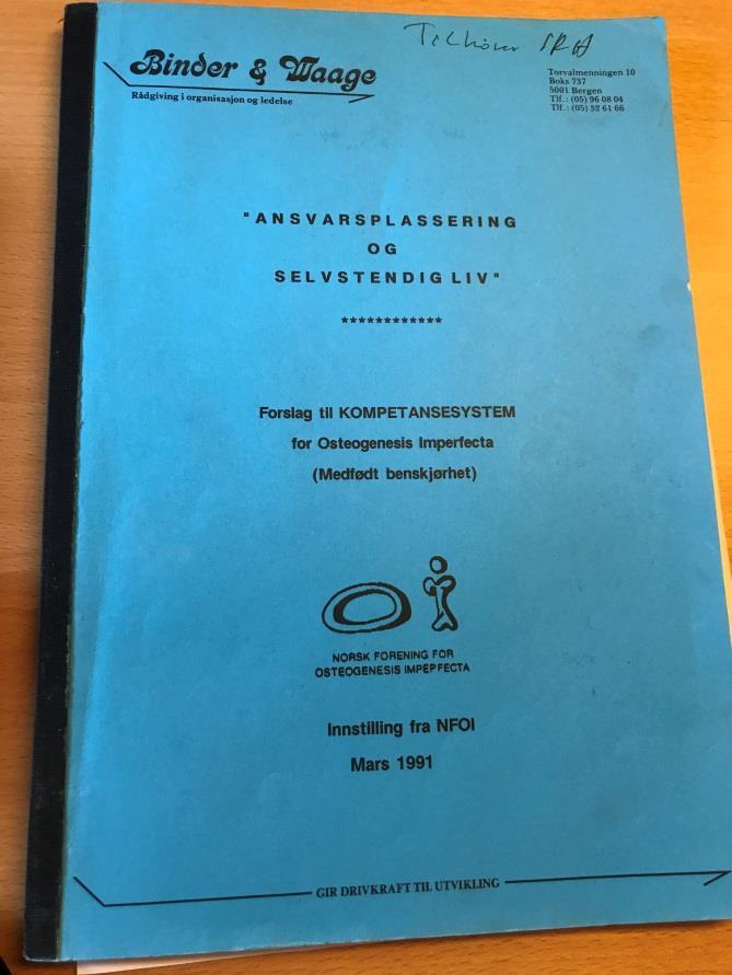 1990 OI-foreningen på banen OI-foreningen beskriver behov for et