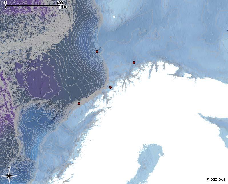 90 RAPPORT FRA OVERVÅKINGSGRUPPEN 2014 Tungmetaller i sediment i havområdene utenfor Lofoten og sørlige Barentshavet Eggakanten Kvikksølv i mg/kg 0 0,02 0,04 10 20 30 Bly i mg/kg 0 10 20 1910 Ca.