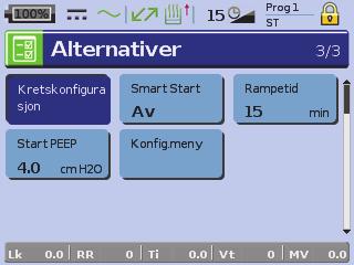 LCD-skjerm LCD-skjermen viser menyene, overvåkningsskjermbildene og alarmstatus. Verdier på dette LCD-skjermbildet og andre skjermbilder i den kliniske veiledningen er kun eksempler.