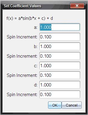 Plotte modellen: 1. Klikk på Analyser > Modell. Dialogboksen Modell åpnes. 2. Legg inn din egen funksjon.