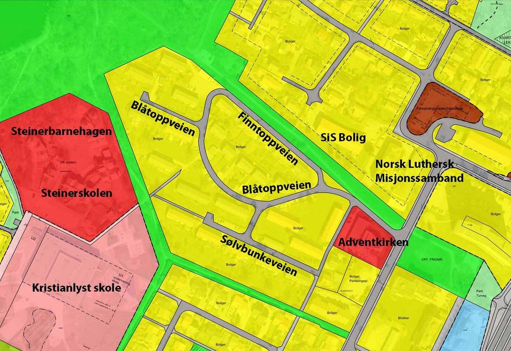 Planområdet berører deler av reguleringsplan 556, Kristianlyst og en del av Mariero og Sommero vedtatt i 1969. Området er regulert til bolig, offentlig friområde, offentlig trafikkområde og gangvei.