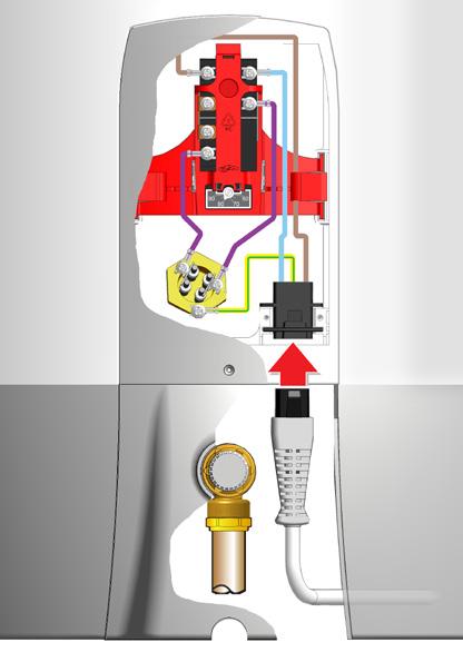 El-kobling - Super S og SC Reservedeler Nettkabel i berederkontakten - plugges inn fra undersiden N Koblingsskjema Super S og SC El-lokk montert Reset Termostat* TS 2 Stillbar 60-90 El-kolbe RG 5/4