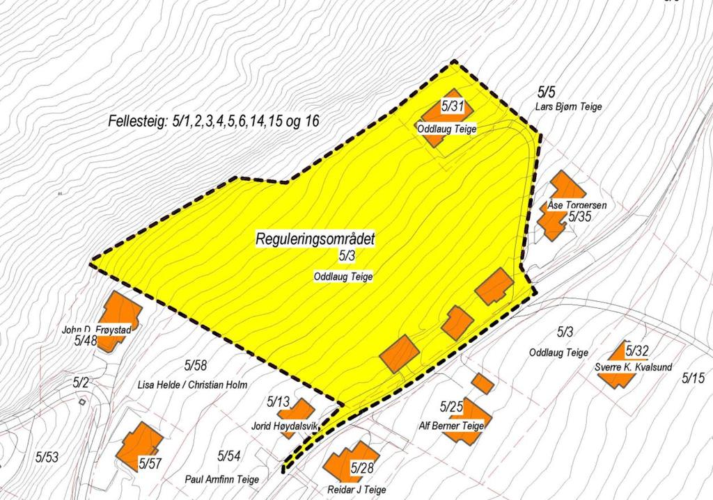 SIV.ING SVEIN HOLMEN AREALPLANLEGGING Forvarsling Detaljregulering B5, Teigane, Nerlandsøya, Herøy kommune.