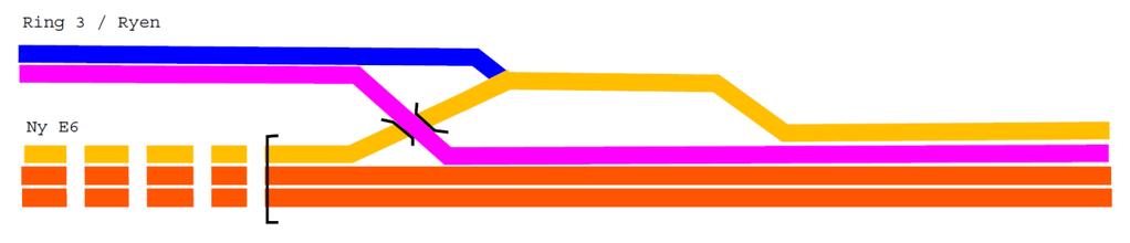 Figur 26: Prinsipp 4 ved Abildsø for nordgående trafikk.