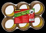 Tape, etiketter og lommer 3M Scotch S5066/309 PP pakketape En støysvak tape som