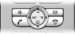 Betjening av håndsettet Internt anrop Styretast Interne samtaler med andre håndsett som er oppmeldt på samme base, er gratis. Ringe opp et bestemt håndsett u Start internt anrop.