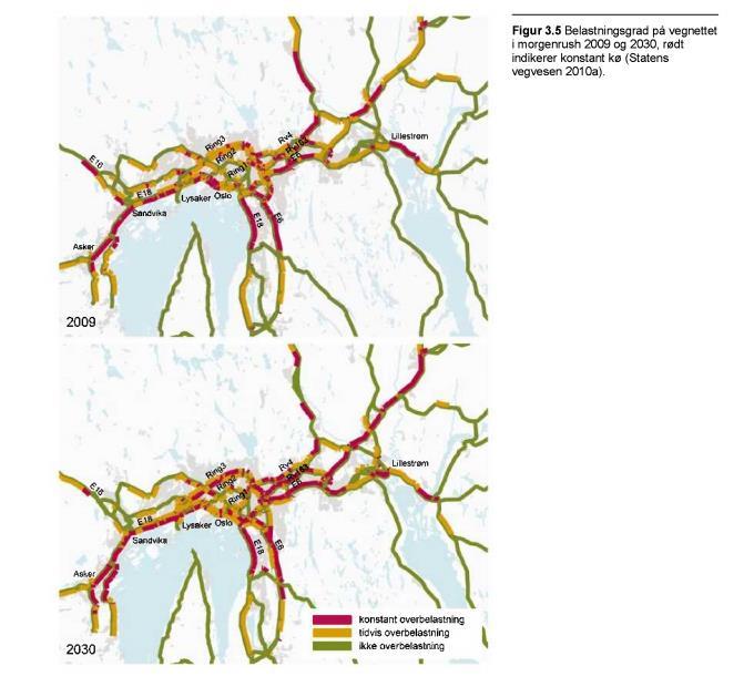 Forsinkelsene for busser inn mot Oslo registreres gjennom Ruters sanntidssystem (SIS). Målinger viser at forsinkelsene for bussene har vært nokså uendret i 2009-2012 (SVV og Ruter 2014).