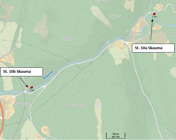 Oversiktskart 4: Rennebu kommune Skauma (st. 10a og 10b).