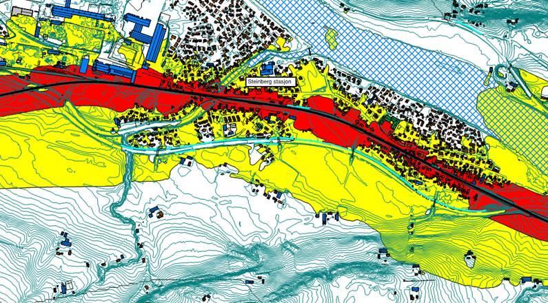 Støy i Steinberg 13 Uskjermet