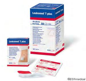 X 10CM (5) 72382-00007 5 190 LEUKOMED T PLUS 8 X 10CM (50) 72382-00001 50 300 LEUKOMED T PLUS 8 X 15CM (5) 72382-00008 5 180 LEUKOMED T PLUS 8 X 15CM (50) 72382-00002 50 300 LEUKOMED T PLUS 10 X 20CM