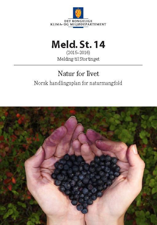 Naturmangfold nasjonale mål Nasjonale mål Ha god tilstand i økosystemene Ta vare på truet natur