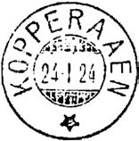 Iht rettskrivningsreformen av 1917 ble navnet heretter skrevet KOPPERÅEN.